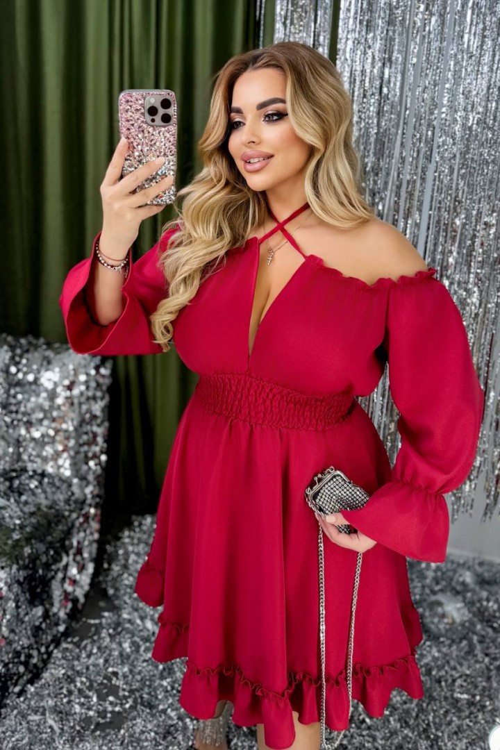 Красивое платье больших размеров  VIA-250A520