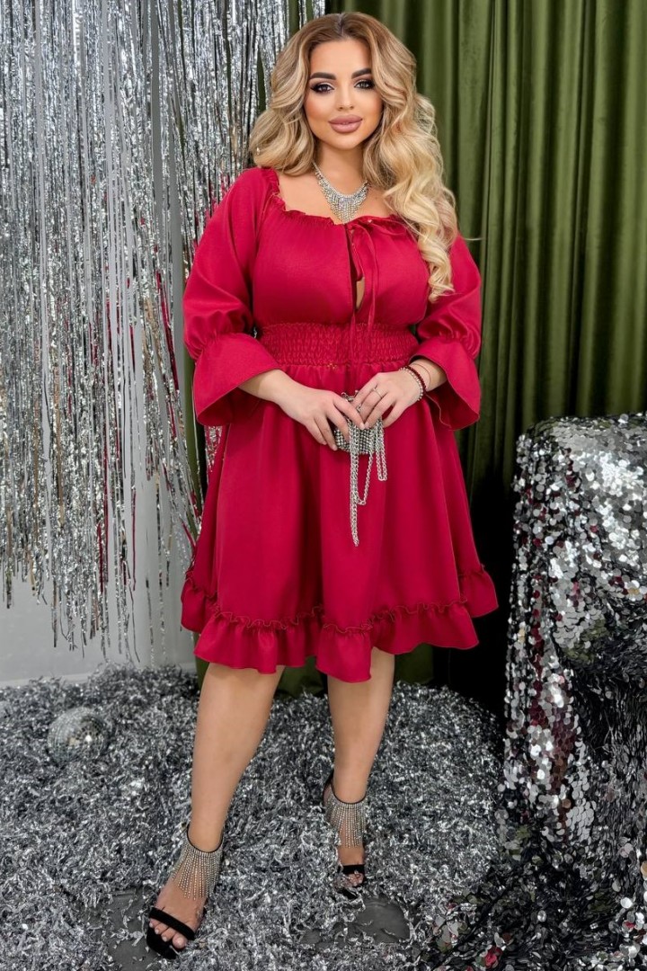 Красивое платье больших размеров  VIA-250A520