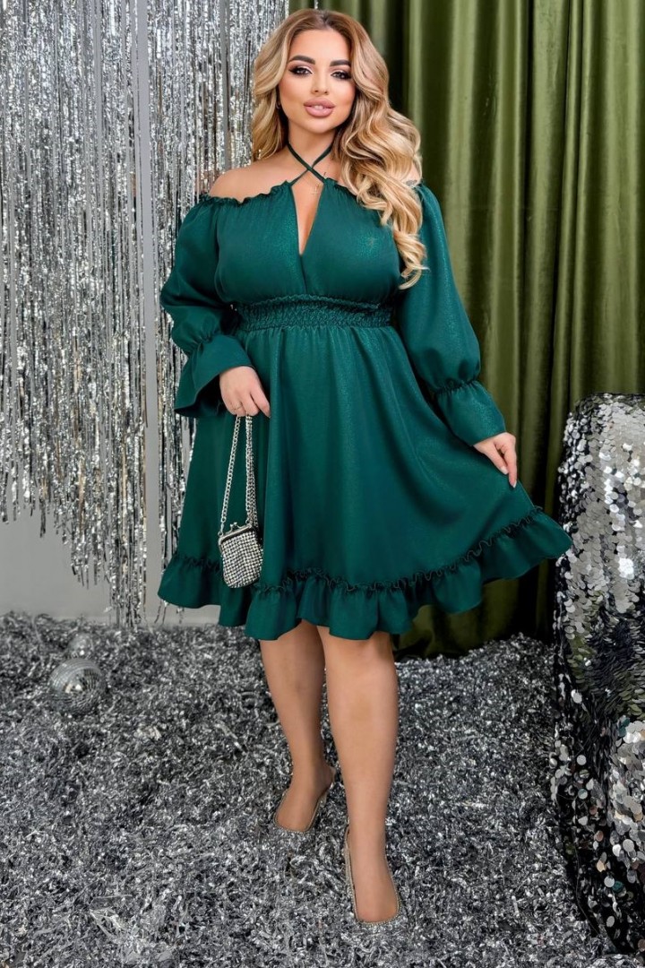 Красивое платье больших размеров  VIA-250A520