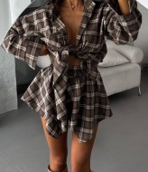 Костюм рубашка и юбка ANM-362A750