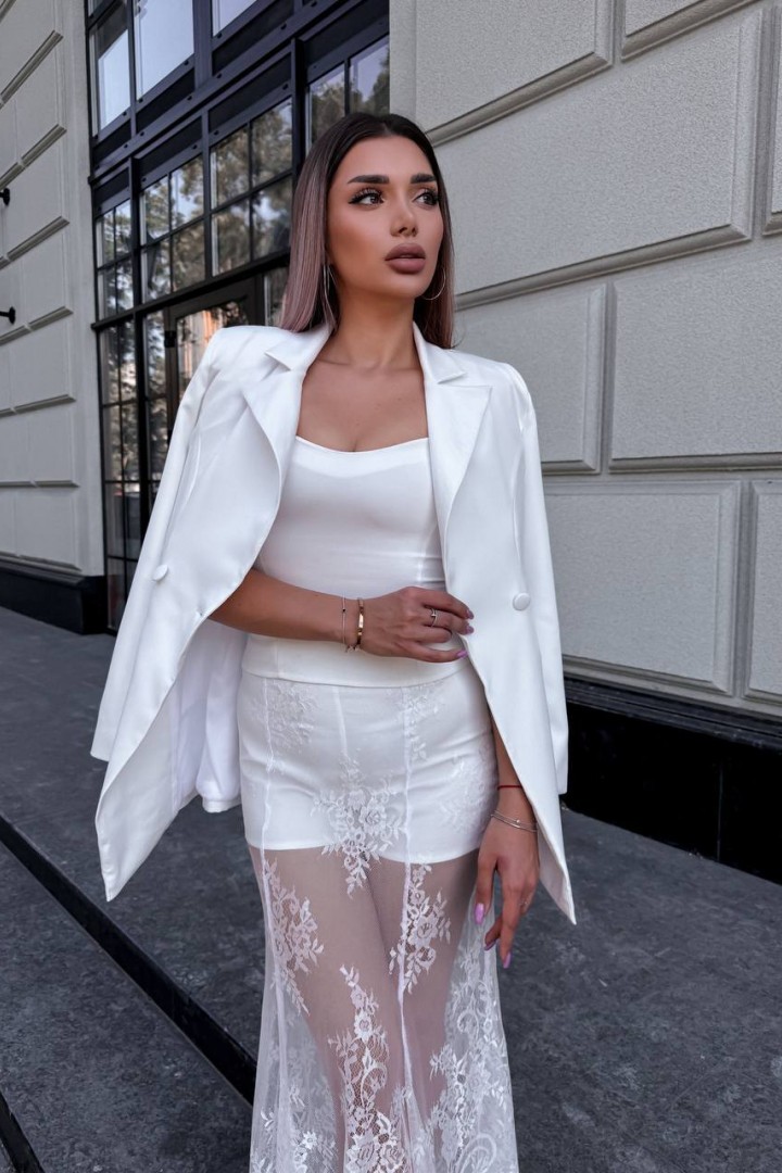 Костюм тройка женский с юбкой LOU-1449A1550