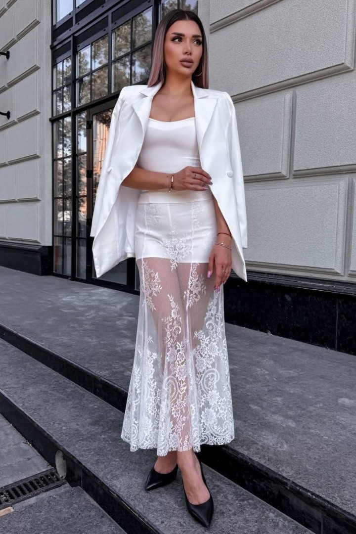 Костюм тройка женский с юбкой LOU-1449A1550