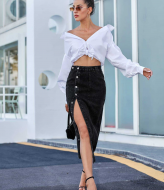 Джинсовая юбка NJ-MPK-157A500