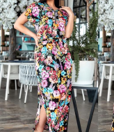 Длинное платье из штапеля NJ-SLD-740A390