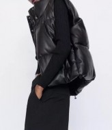 Жилетка з екошкіри VMS-0109A490