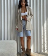 Удлинённый пиджак с карманами ANN-187A380