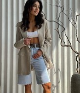 Удлинённый пиджак с карманами ANN-187A380