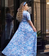 Шелковое платье в пол NJ-EY-563A720