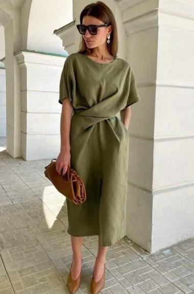 Платье с перекрутом NJ-KL-605A370