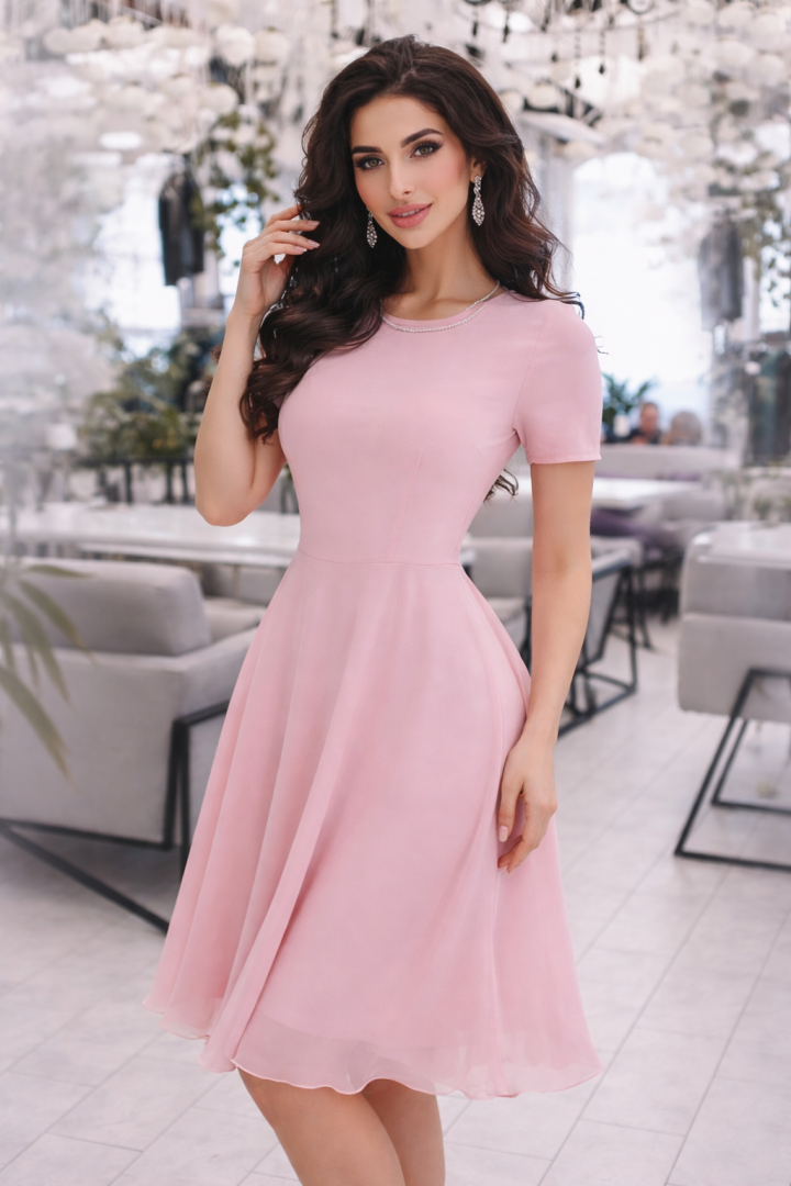 Женское платье однотонные NJ-IVP-3148A890