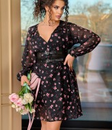 Шифоновое платье короткое YM-05747A12