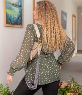 Шифоновая блузка с длинным рукавом VL-833A250