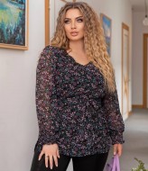 Шифоновая блузка с длинным рукавом VL-833A250