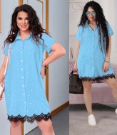 Платье халат на пуговицах OLI-1363A530