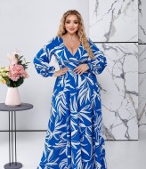 Платье в пол батал EY-611A17B20