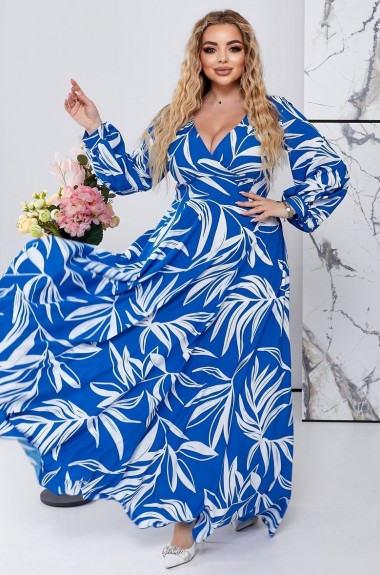 Платье в пол батал EY-611A17B20