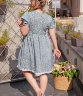 Платье с кокеткой под грудью OLI-1373A500