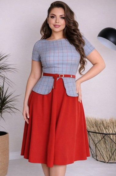 Платье комбинированное NJ-24A250 Платье комбинированное NJ-24A250