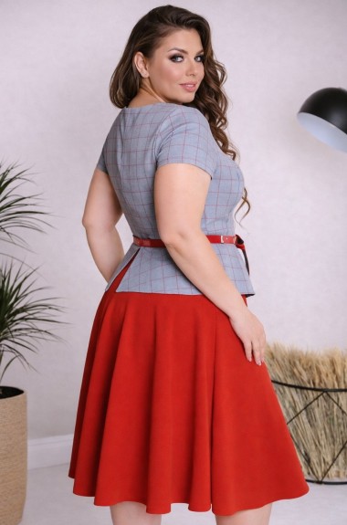 Платье комбинированное NJ-24A250 Платье комбинированное NJ-24A250