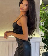 Шкіряна сукня  на бретелях JW-394A450