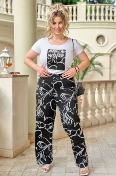 Костюм женский штаны и футболка VOJ-240A550 Костюм женский штаны и футболка VOJ-240A550