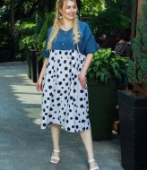 Комбинированное платье NJ-JB-2000A390