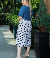 Комбинированное платье NJ-JB-2000A390