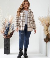 Клетчатая рубашка теплая TBY-217A580