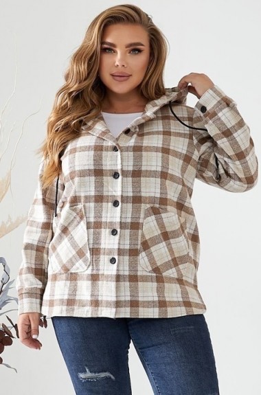 Клетчатая рубашка теплая TBY-217A580