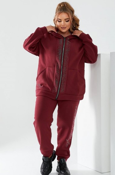 Теплый спортивный костюм на флисе женский MOV-319A650 Теплый спортивный костюм на флисе женский MOV-319A650