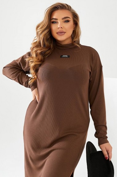 Платье с разрезом на ноге миди OLI-1402A550 Платье с разрезом на ноге миди OLI-1402A550