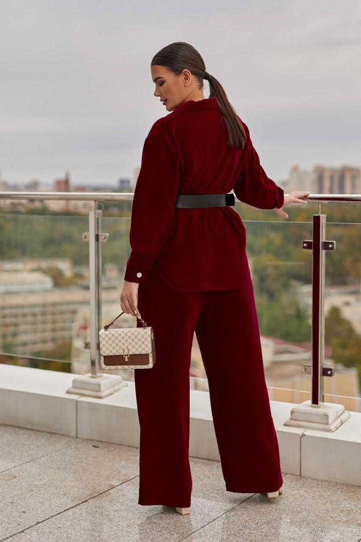 Женский вельветовый костюм EY-638A20B23