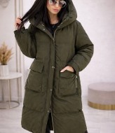 Зимнее пальто стеганое с капюшоном NJ-IO-467.0225A1400