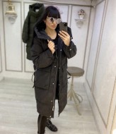 Зимнее пальто стеганое с капюшоном IO-467.0225A810