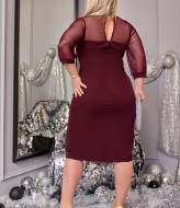 Платье с кокеткой над грудью VOJ-924A400