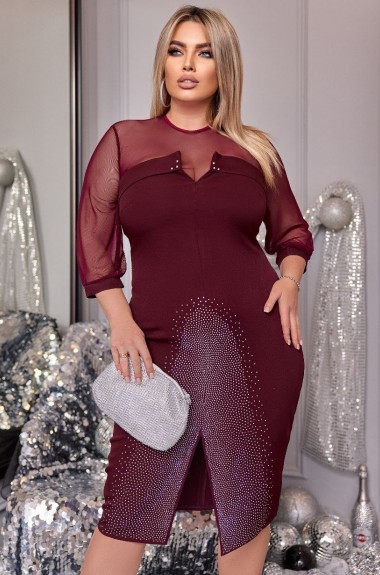 Платье с кокеткой над грудью VOJ-924A400