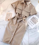 Платье с поясом NJ-GN-893A670 