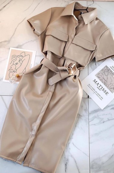 Платье с поясом NJ-GN-893A670 