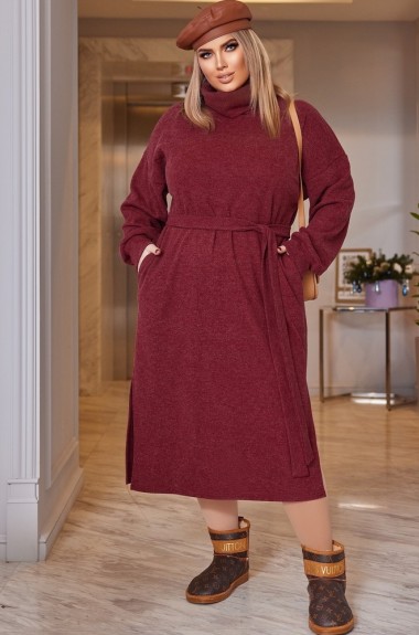 Теплое платье свободного кроя VLT-1535A750
