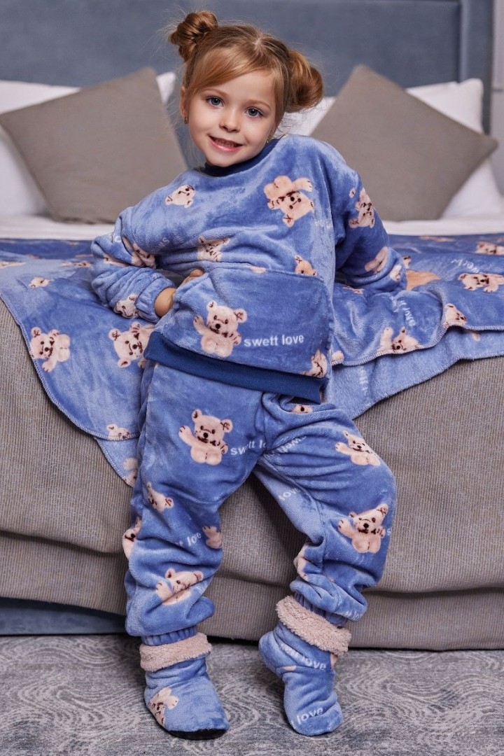 Детская махровая пижама VTI-1538A460B520C570