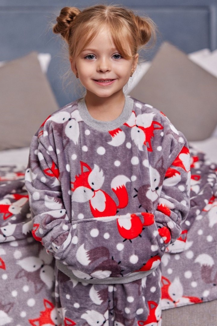 Детская махровая пижама VTI-1538A460B520C570