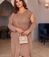 Платье с кардиганом для полных AO-2053A650