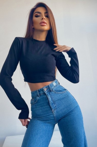 Кроп топ с длинными рукавами LIB-8870A230