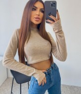 Кроп топ с длинными рукавами LIB-8870A230