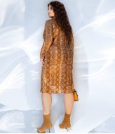 Замшева сукня з V-вирізом AO-2326.1A400