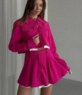 Костюм короткий пиджак и юбка MIS-126A600