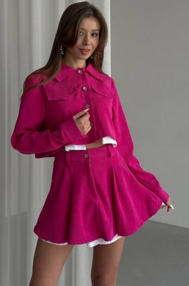 Костюм короткий пиджак и юбка MIS-126A600