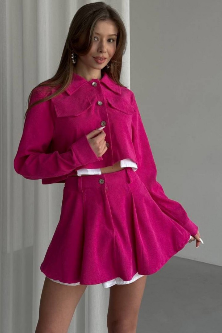 Костюм короткий пиджак и юбка MIS-126A600