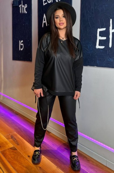 Костюм из эко кожи OLI-1409A770