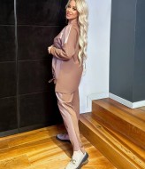 Костюм из эко кожи OLI-1409A770